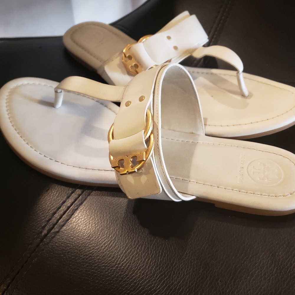 TORY BURCH Leather Slippers
